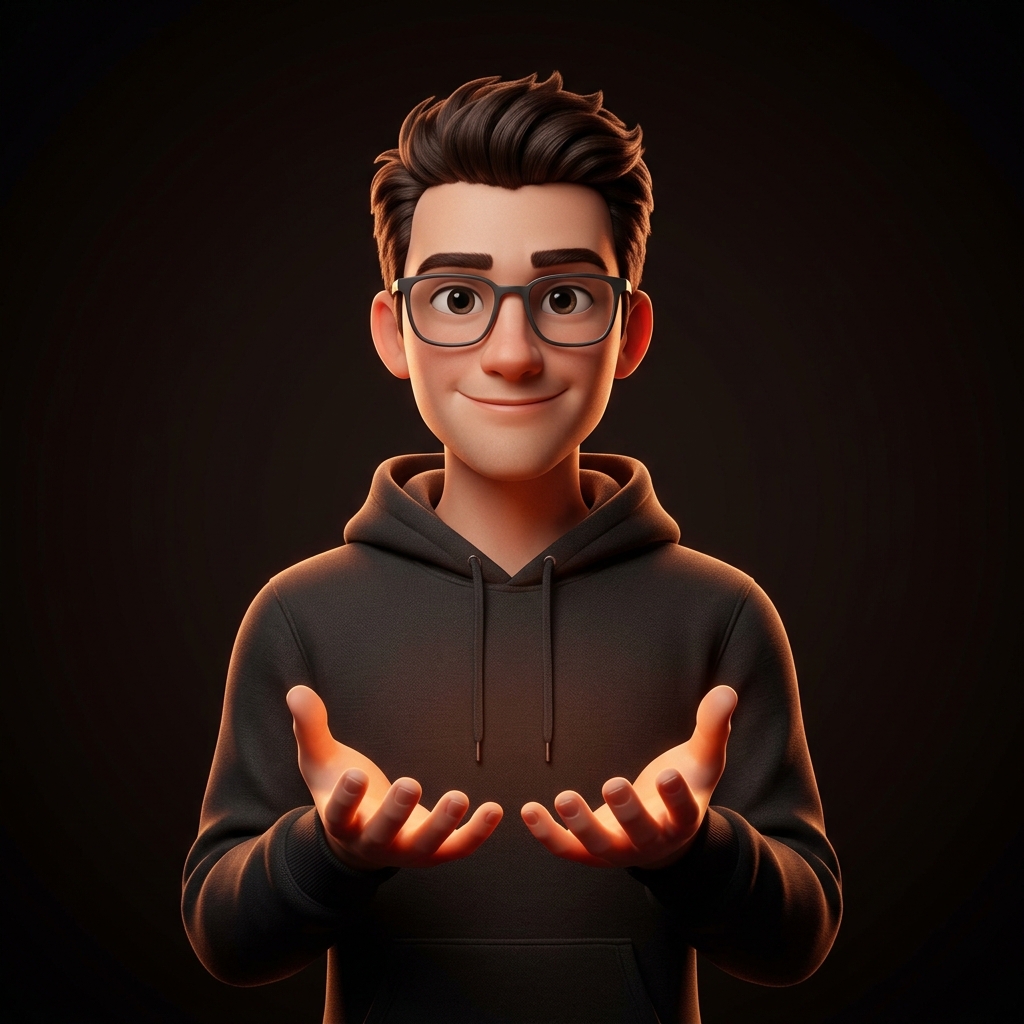 AI Developer Character holding the 3D Rotary Skills Globe
